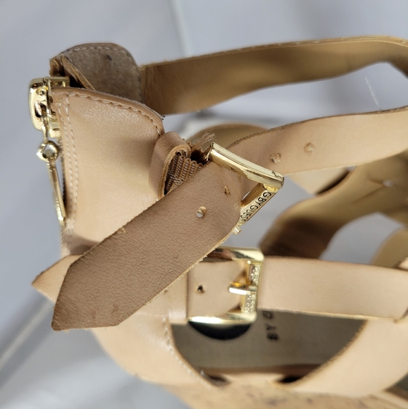 GUESS wedge sandals - beige 7.5 - Picture 8 of 11